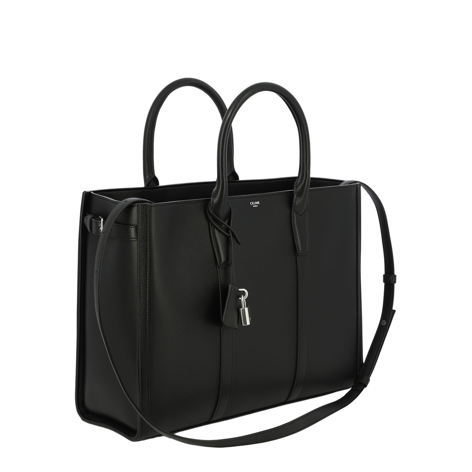 Cabas Horizontal Leather Crossbody Bag