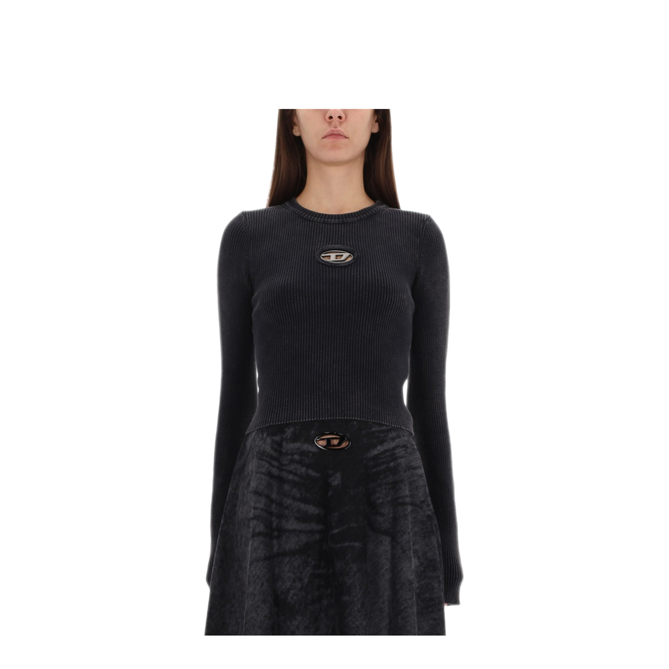 MAYFEYR - Diesel - Cropped Fit T Shirt 100 Percent Cotton - A148100AKBQ900