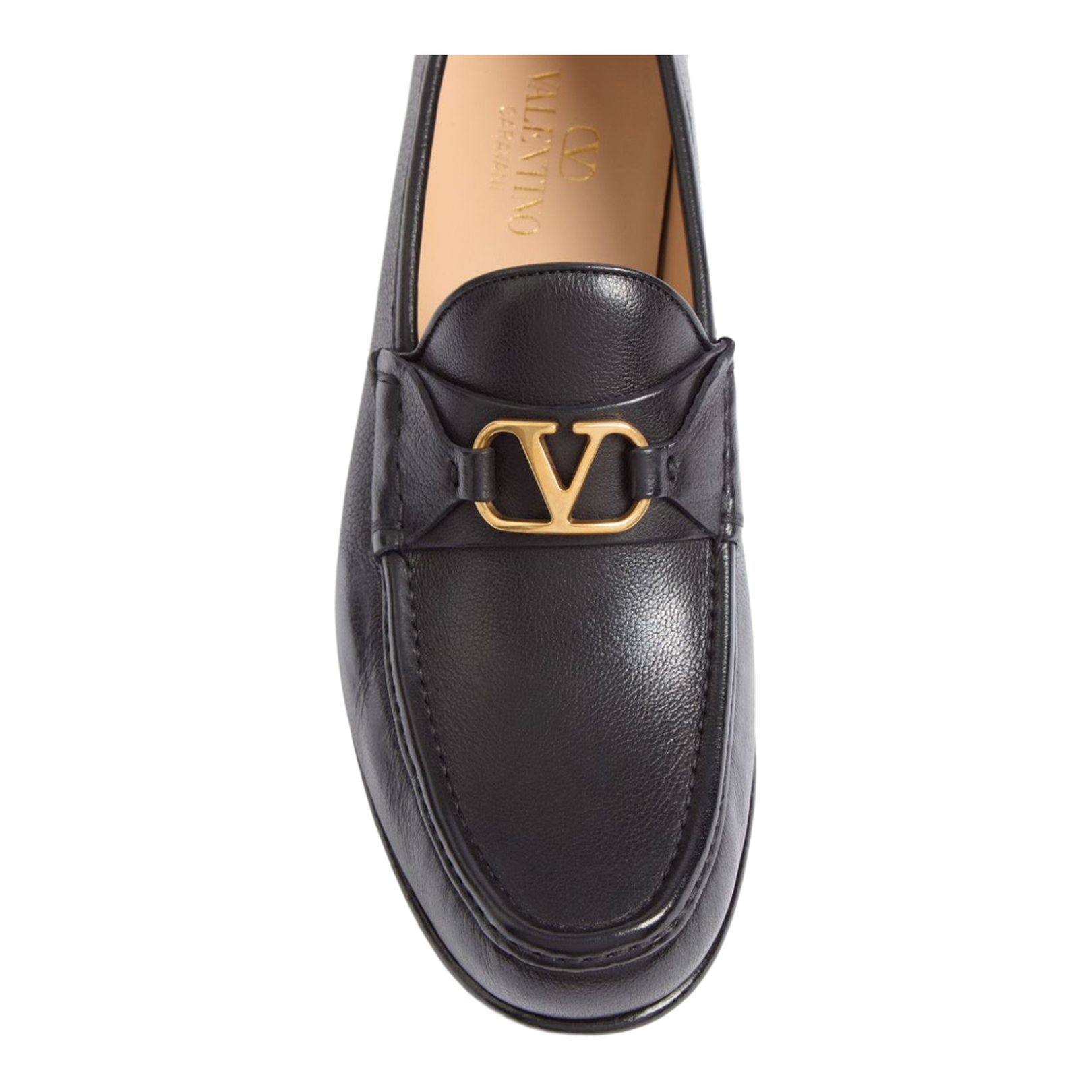 VLogo Signature Leather Loafers