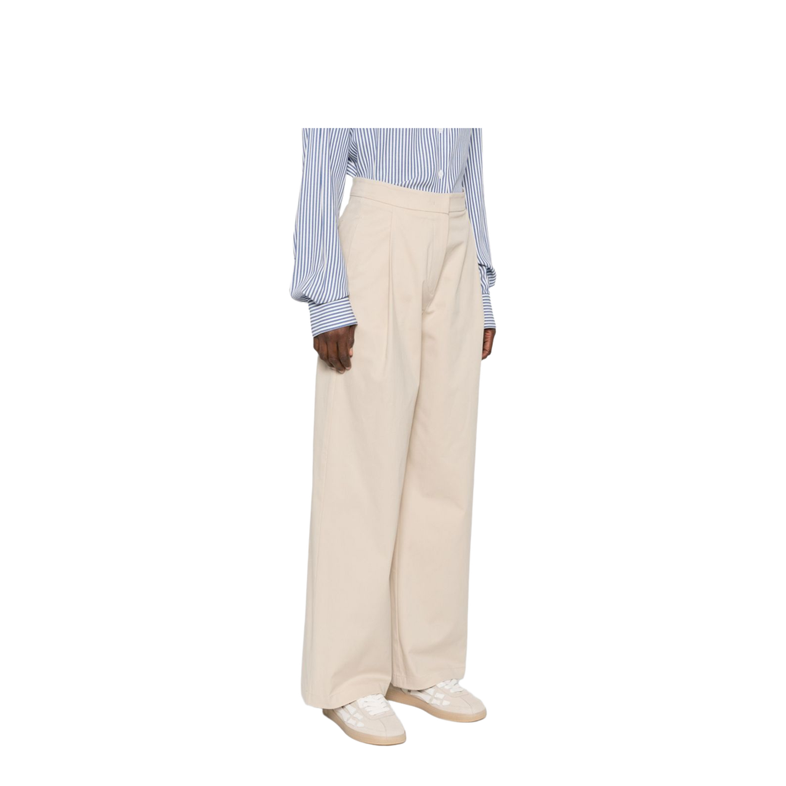 Brushed Cotton Long Skirt with Buttons