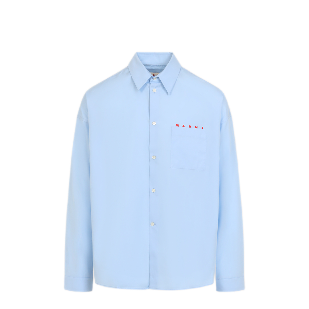 MAYFEYR - Marni - Boxy Fit Shirt In Light Blue - CUMU0061P4USCT88LRB21