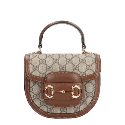 Horsebit 1955 Small Leather Shoulder Bag - Brown