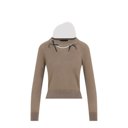 MAYFEYR - Simone Rocha - Classic Pullover - KMK22B0647CHESTNUT