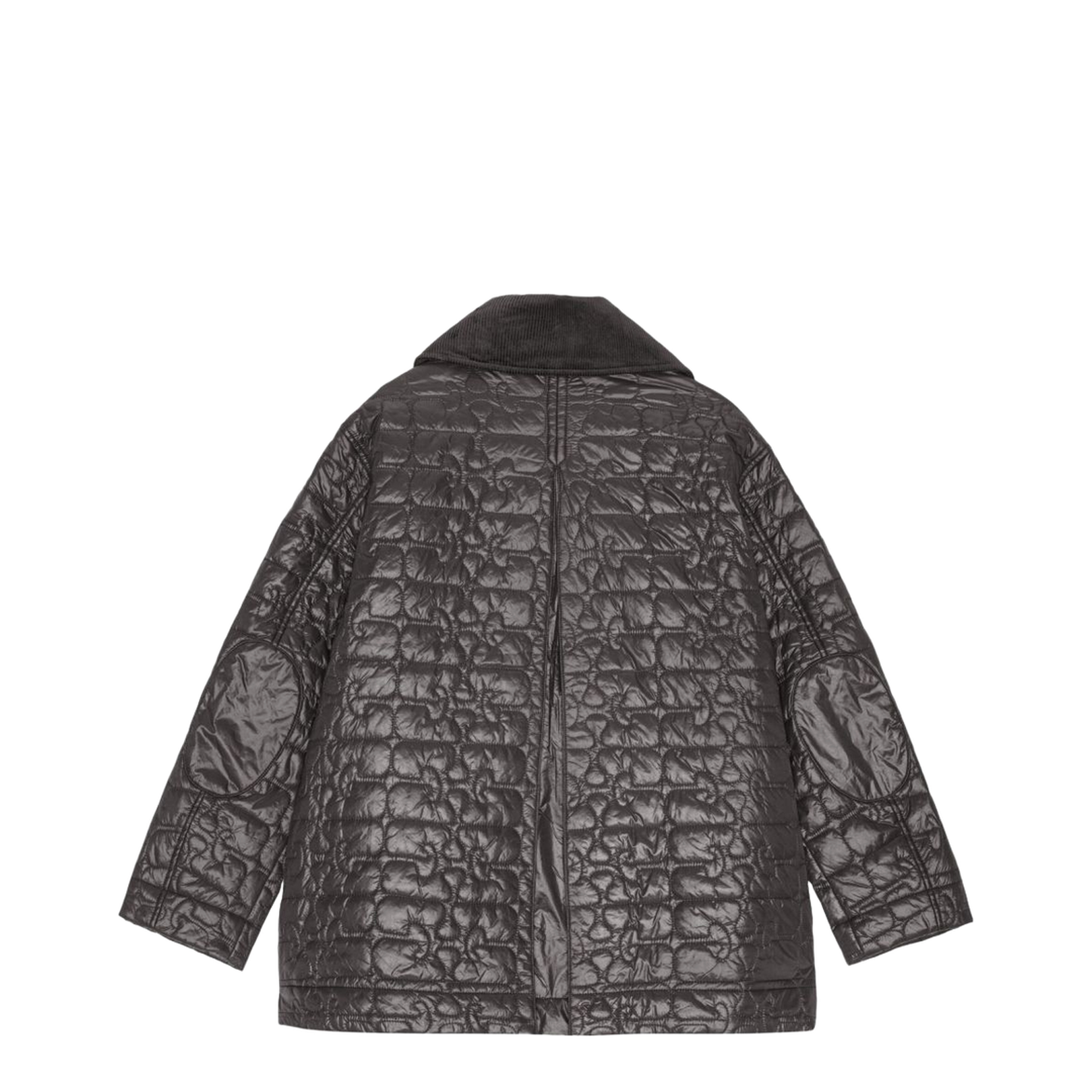 Dark Grey Quilted Jacket
