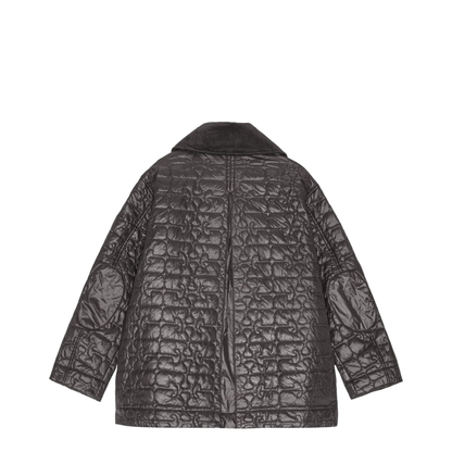 Dark Grey Quilted Jacket