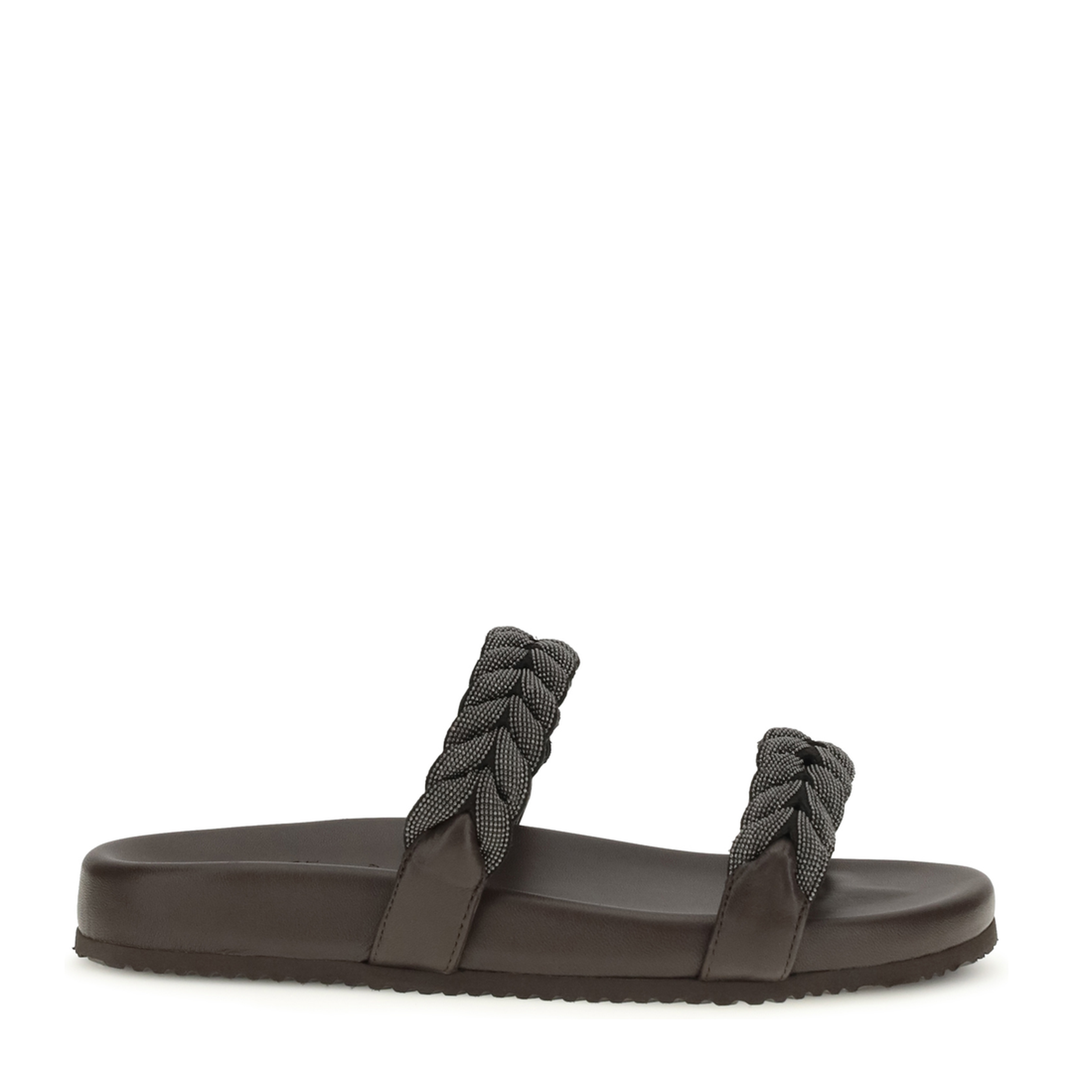 MAYFEYR - Brunello Cucinelli - Leather Sandals With Precious Braided Straps - MZGAG3159