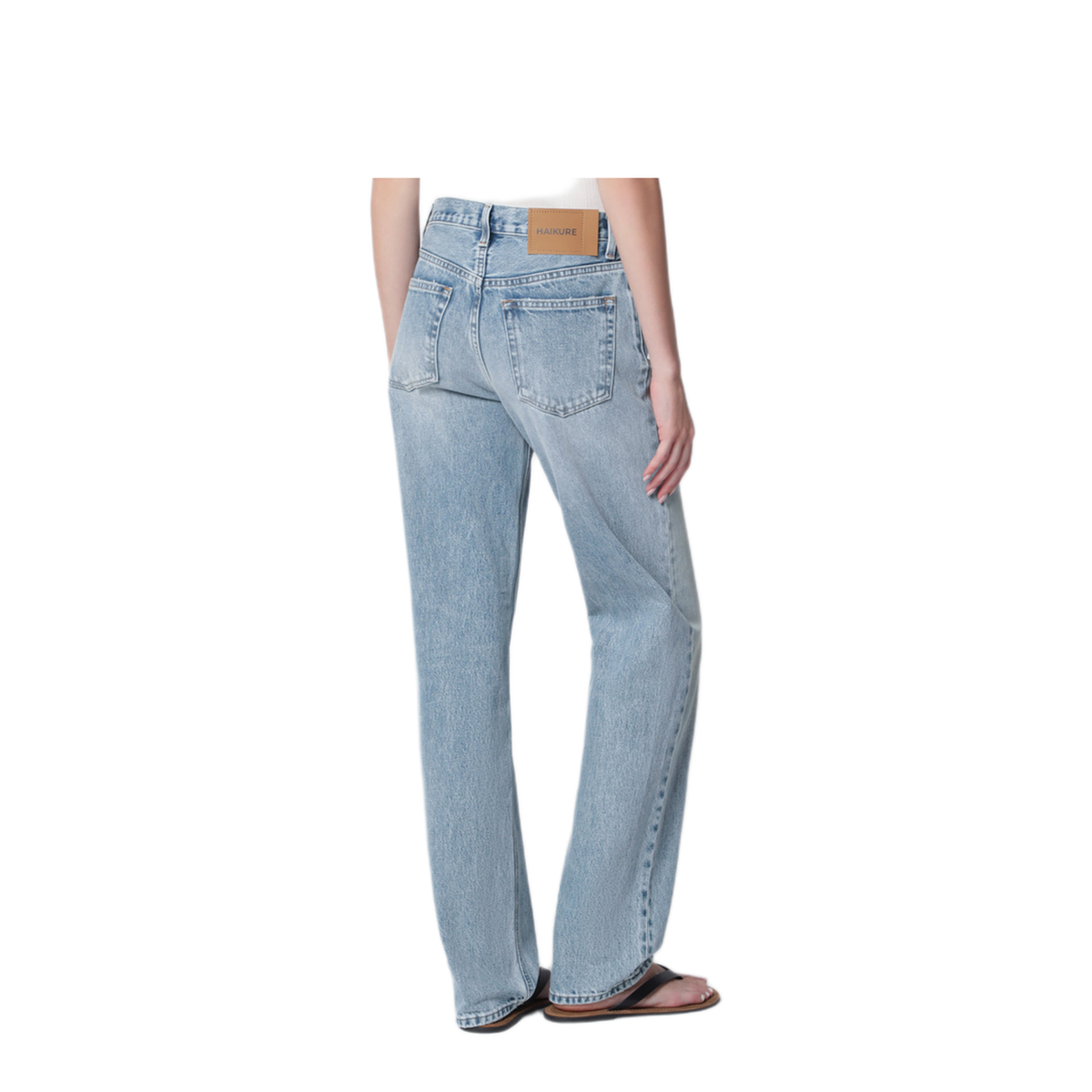 MAYFEYR - Haikure - Lisa Straight Leg Jeans In Cotton Denim Light Blue - HEW03372DF106COL0943