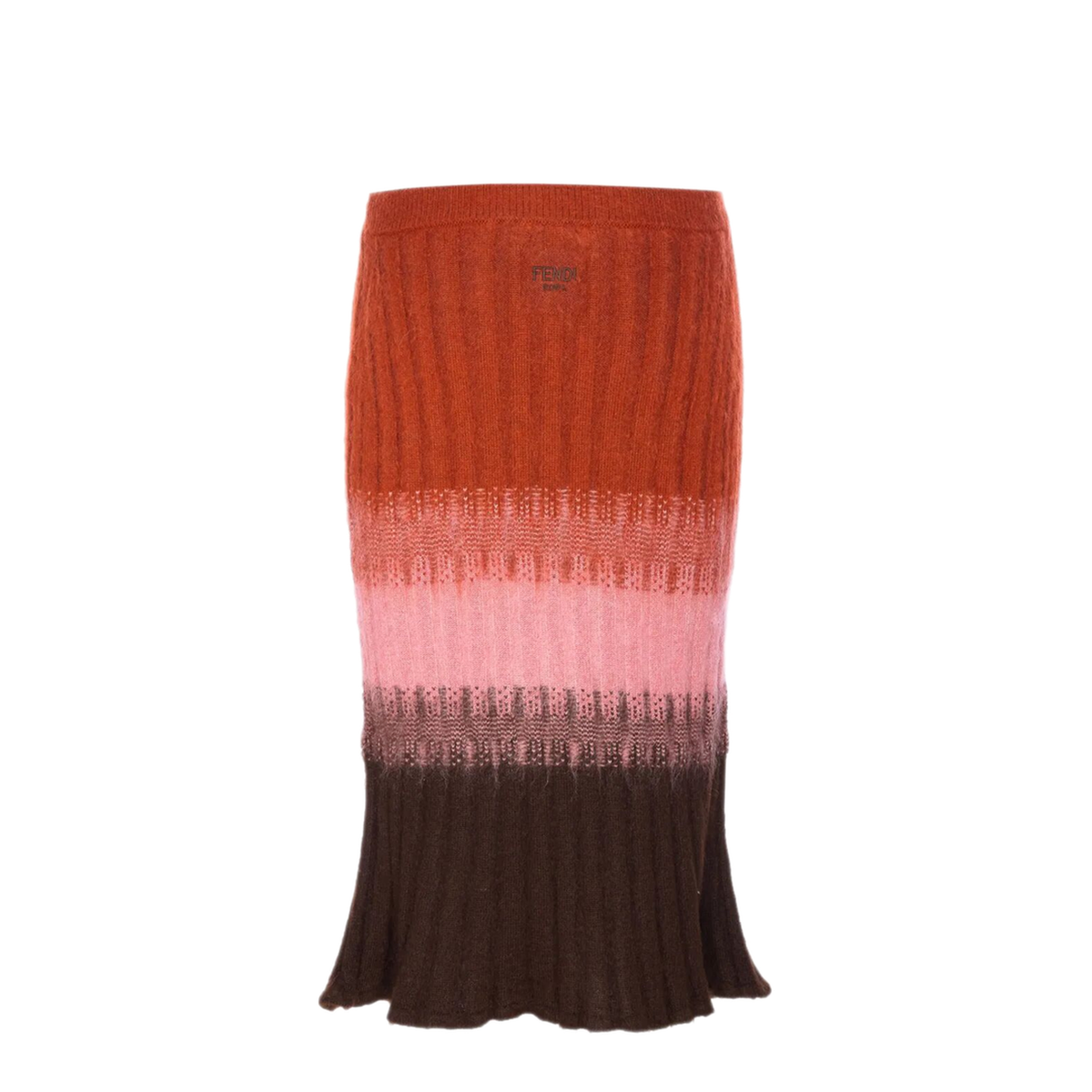 Multicoloured Mohair and Wool Skirt