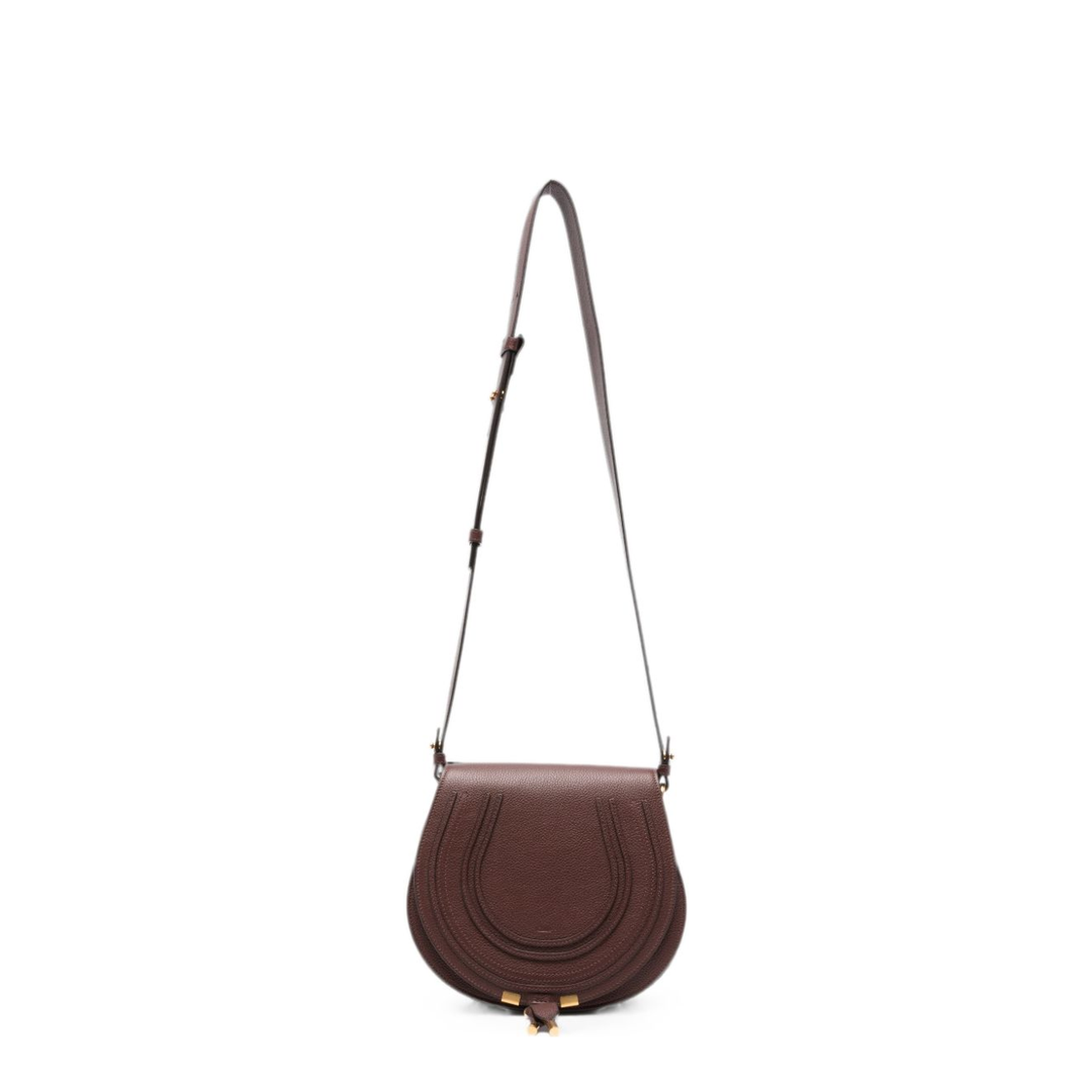 MAYFEYR - Chloè - Marcie Saddle Bag In Grained Leather - CHC24AS679I3127M
