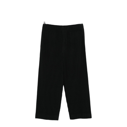 Black Pleated Design Elasticated Waistband