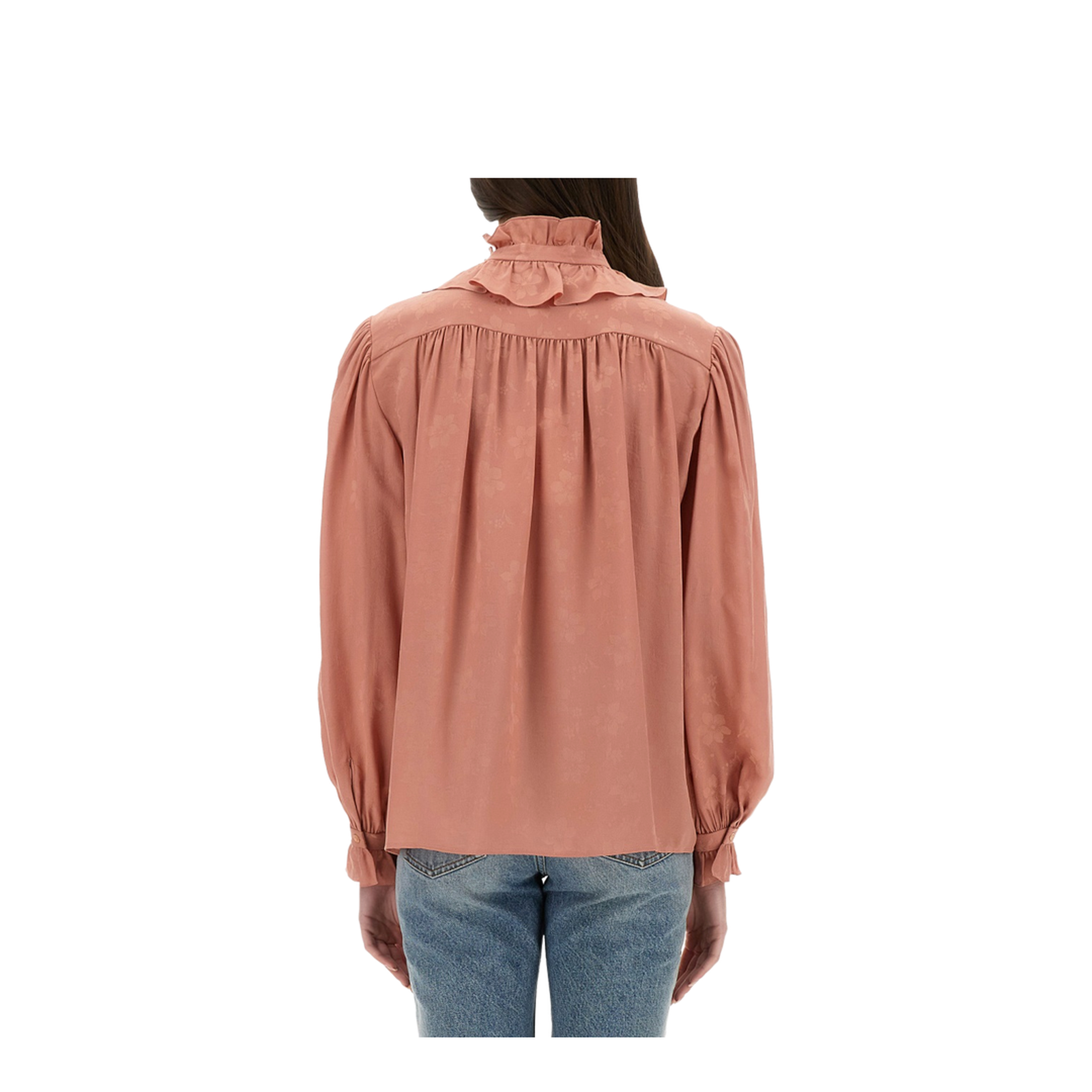 MAYFEYR - Chloè - Fluid Silk Jacquard Blouse - 25SHT103006L7