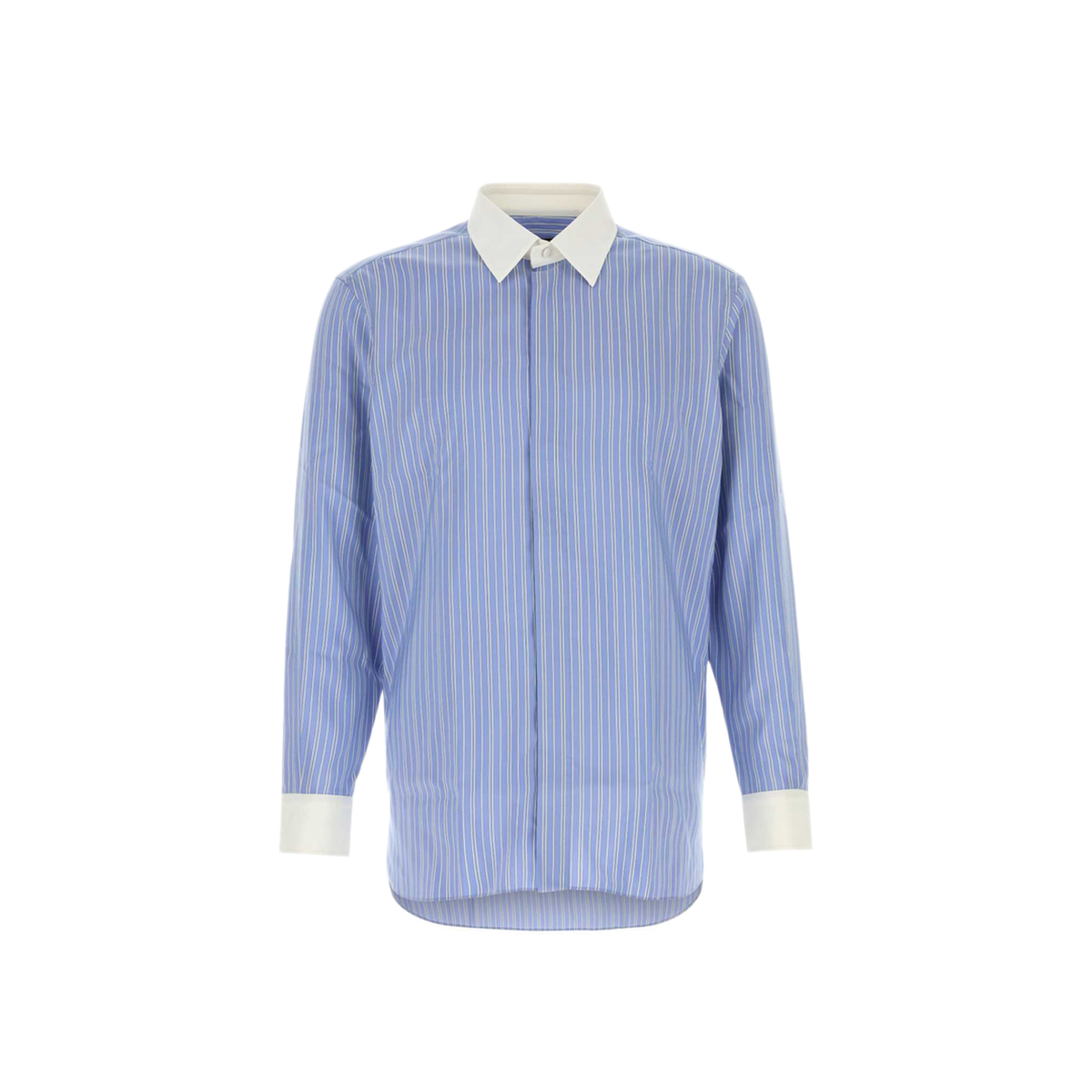 MAYFEYR - Tom Ford - Popeline Chambray Alternate Stripe Shirt - HRN006FMS116UWB