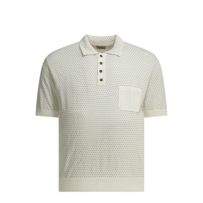 MAYFEYR - Rakkì - Textured Knit Polo Shirt - JUNEAUPANNABLEU