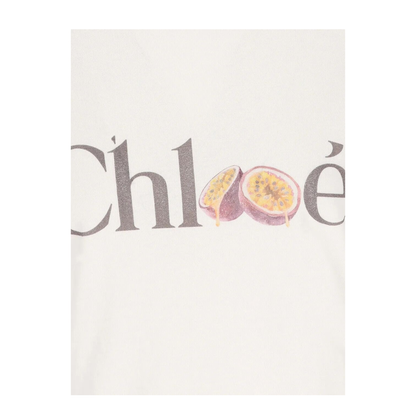 MAYFEYR - Chloè - Passion Fruit Print Baby Fit Cotton Jersey T-Shirt - CH26SJH08197