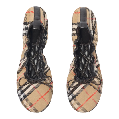 Fawn Check Ballet Flats
