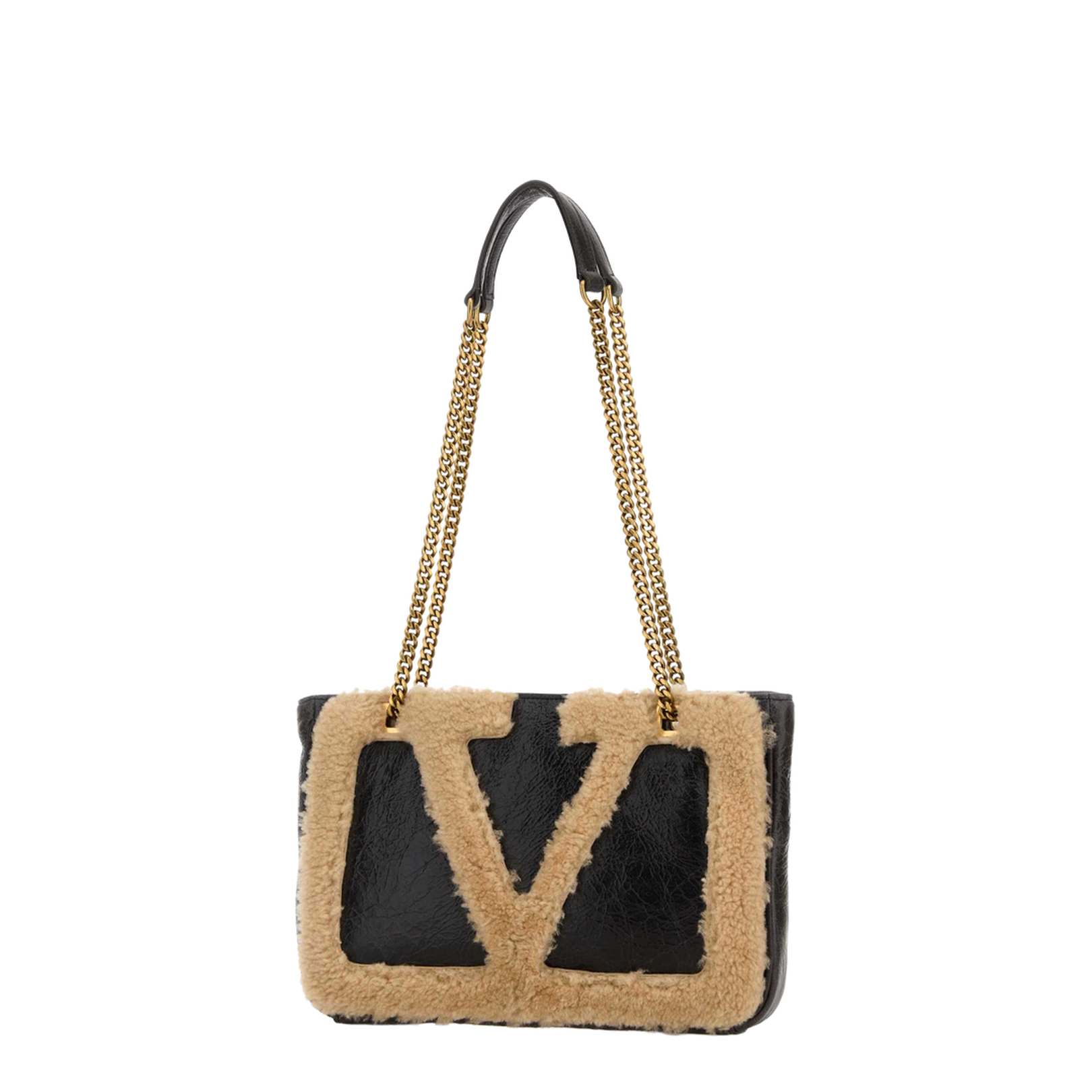 Two-tone leather Viva Superstar shoulder bag