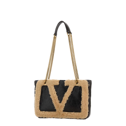 Two-tone leather Viva Superstar shoulder bag