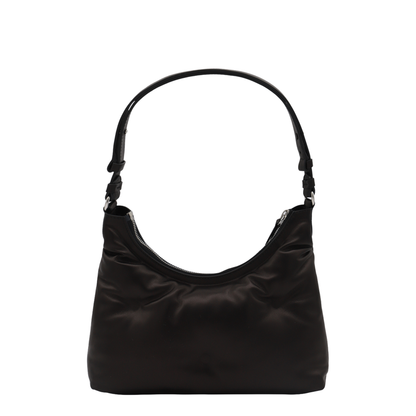 Glam Slam Small Lambskin Hobo Bag - Black