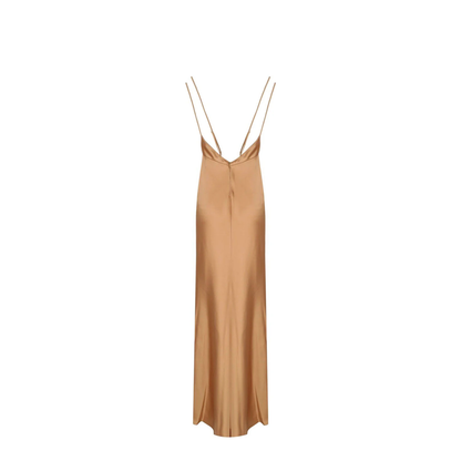 MAYFEYR - Elisabetta Franchi - Red Carpet Dress In Satin Fabric - ABR3362E2EV8