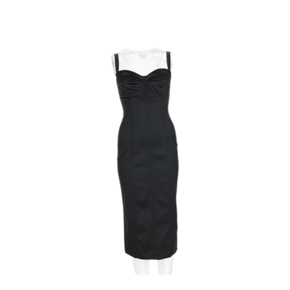 MAYFEYR - Dolce & Gabbana - Black Dress 71 Acetate 3 Elastane - F60DGTFURHMN0000