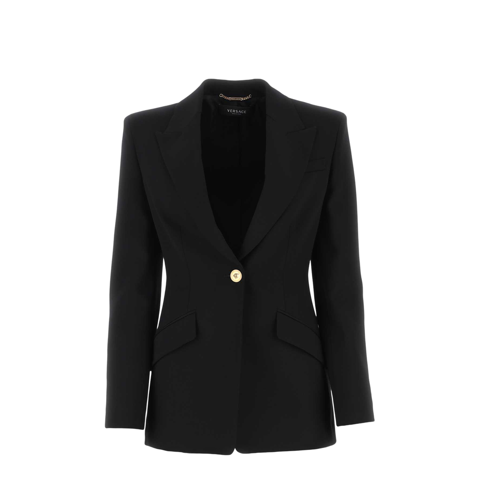 Single-Breasted Jacket Black