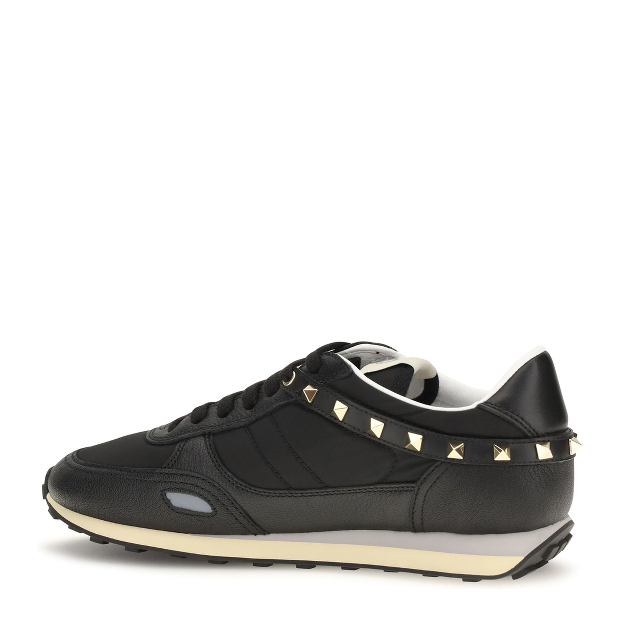 MAYFEYR - Valentino - Stud Up Sneakers In Leather And Nylon - 9Y0S0O23ZDLG51