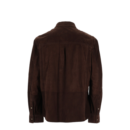 Brown Leather Shirt