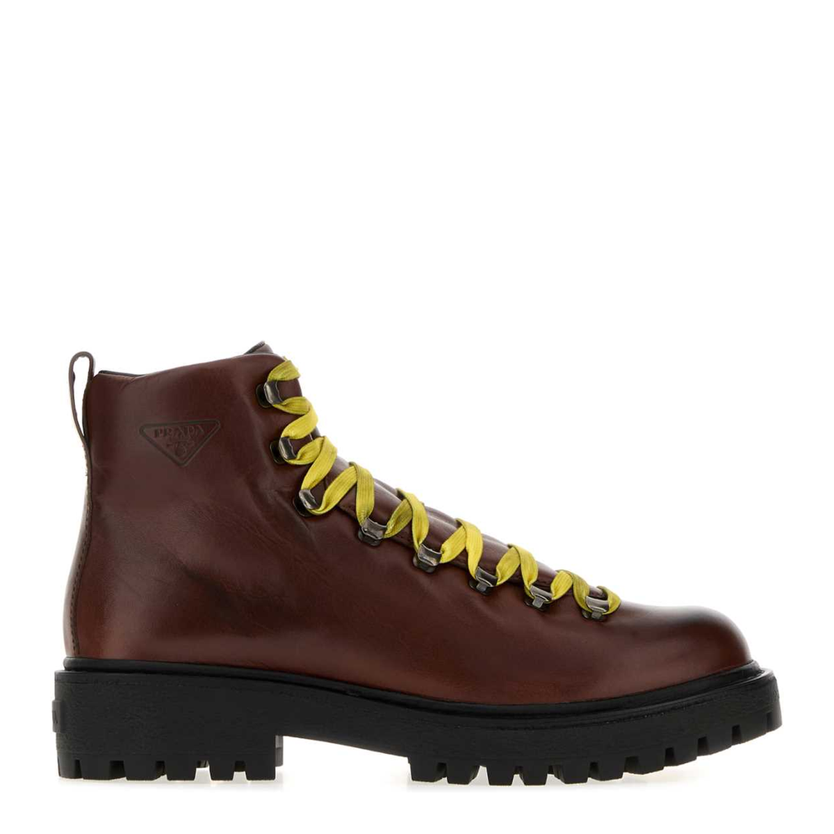 MAYFEYR - Prada - Chocolate Leather Brixxen Ankle Boots - 2TE220FG0003KDPF0324