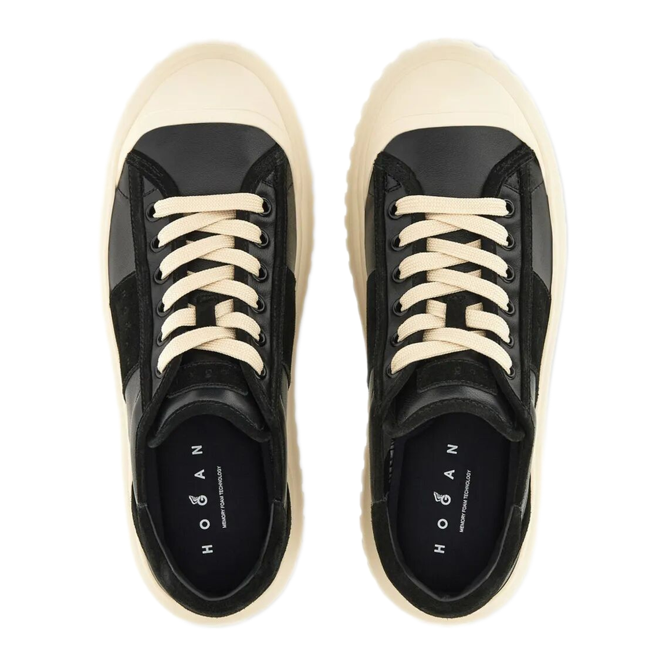 MAYFEYR - Hogan - H-Stripes Nappa Leather And Suede Sneakers - HXW7020FV00SCY