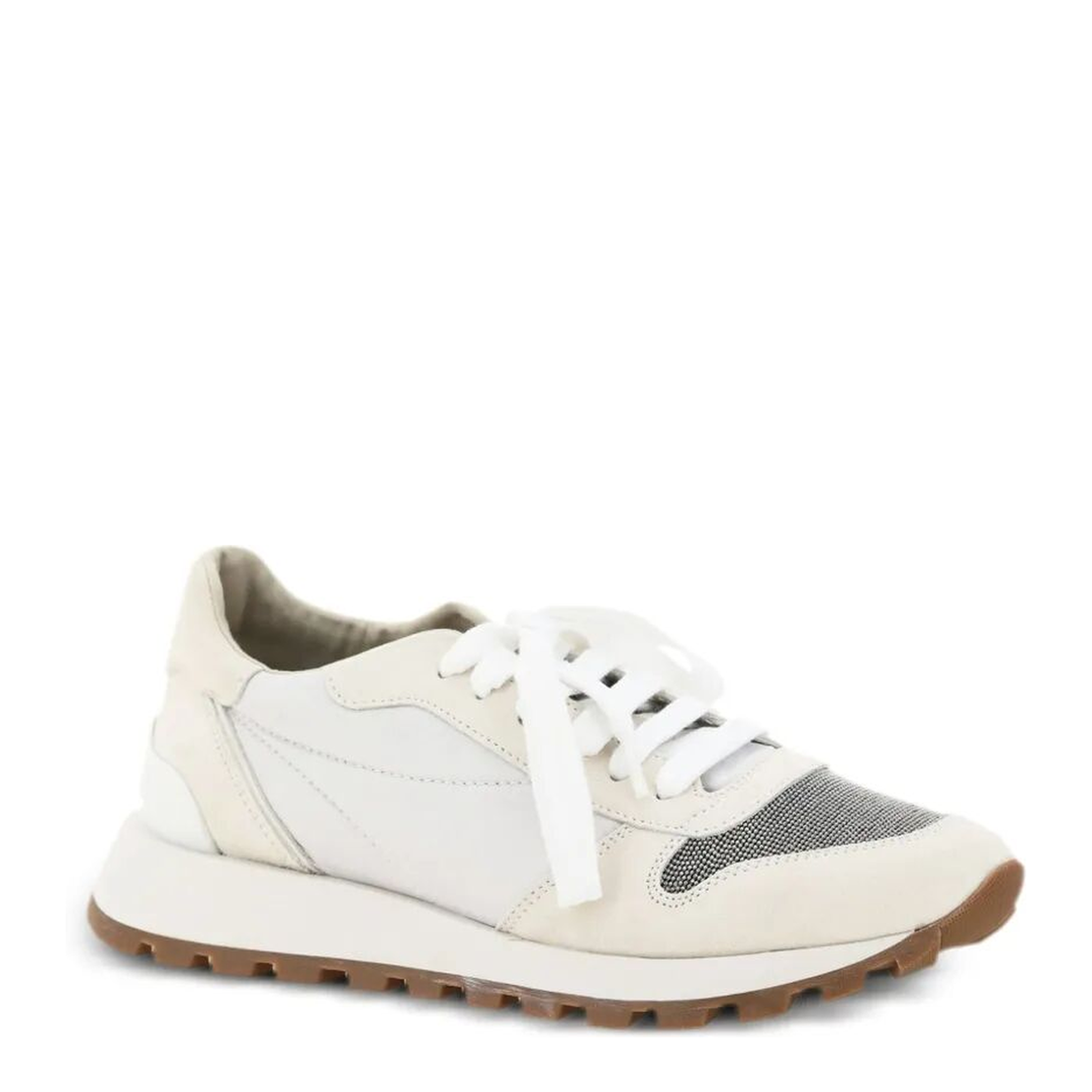 MAYFEYR - Brunello Cucinelli - Suede And Techno Fabric Runners With Precious Toe - MZSFG1960