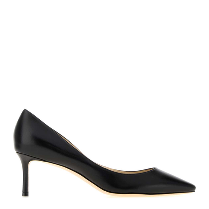 MAYFEYR - Jimmy Choo - Black Leather Romy 60 Pumps - ROMY60KIDBLACK