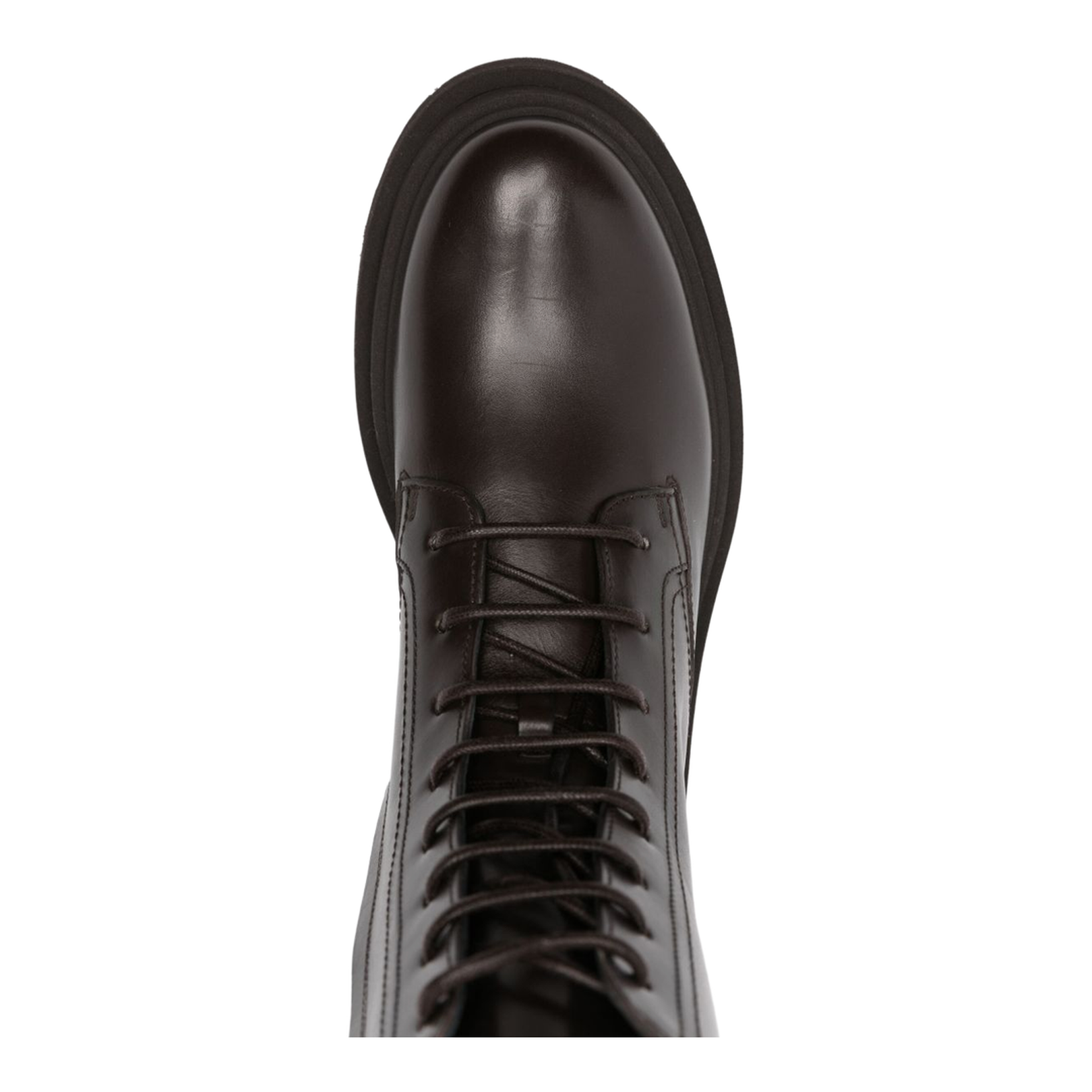 Shiny Loop Detail Combat Boots