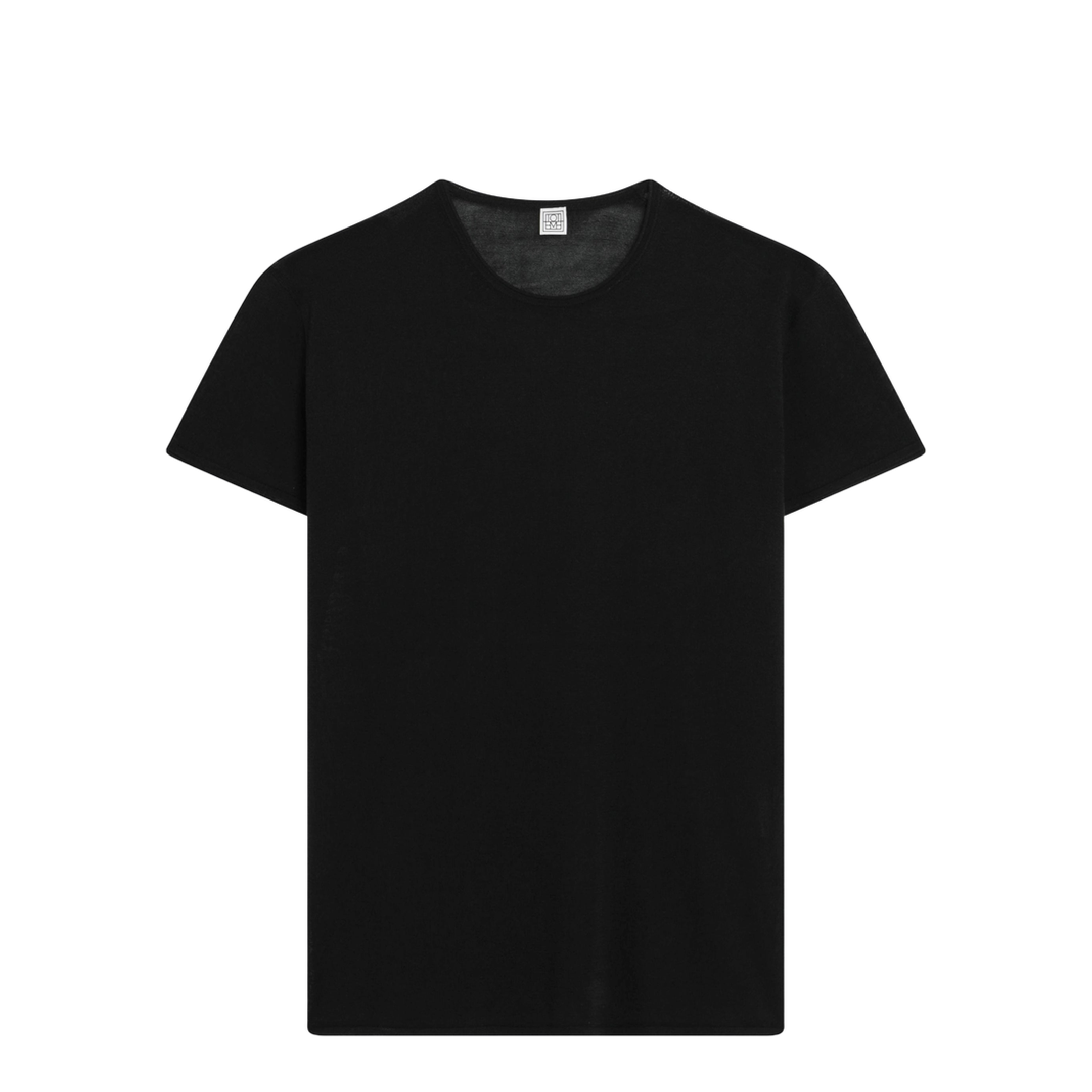 MAYFEYR - Toteme - Black Silk Crêpe T-Shirt - 252-WRT0476YA0173001