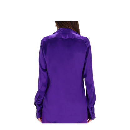 Purple Silk Shirt