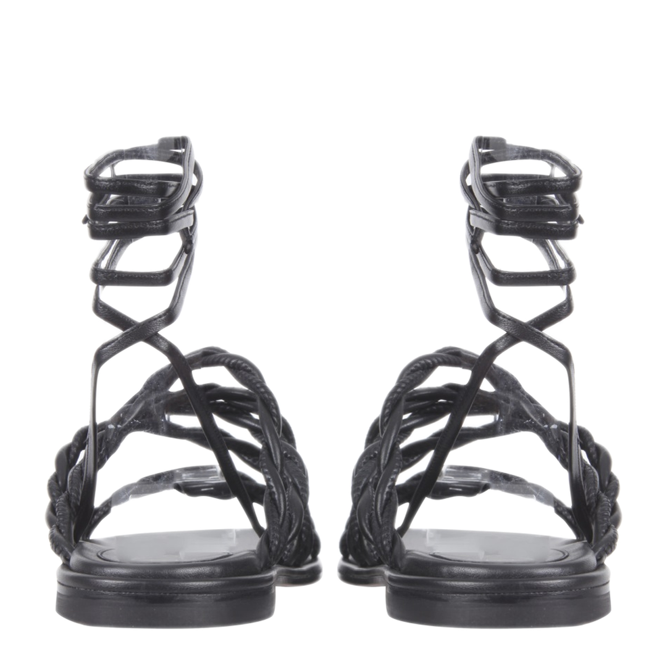 MAYFEYR - STUART WEITZMAN - Calypso Sandals - CALYPSODRESSNAPPABLACK