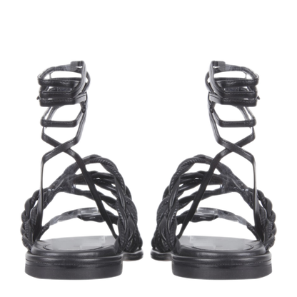 MAYFEYR - STUART WEITZMAN - Calypso Sandals - CALYPSODRESSNAPPABLACK