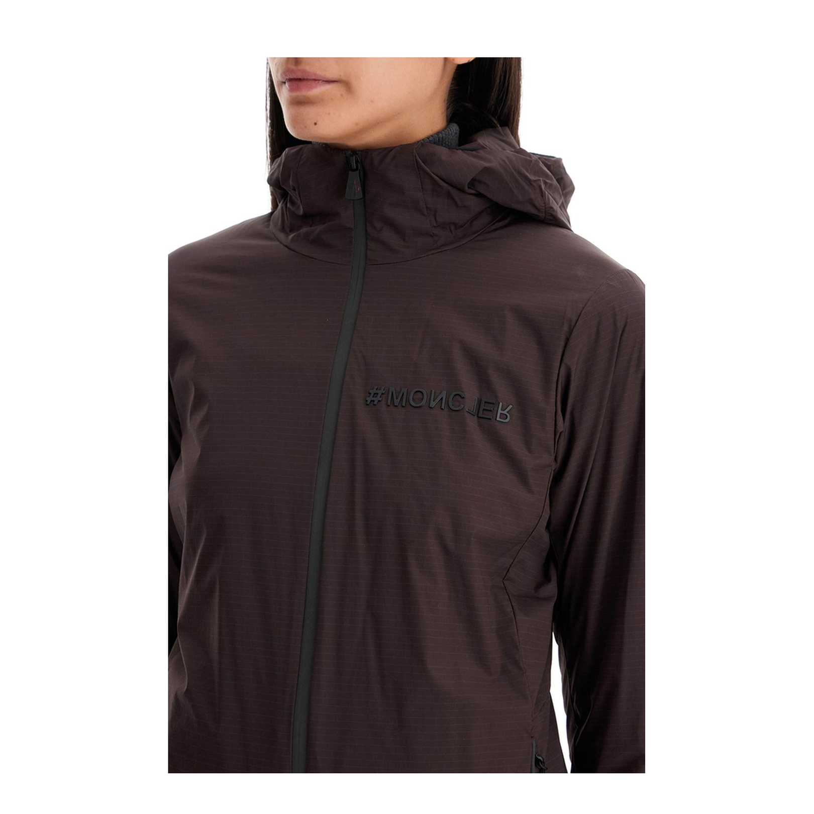 Hooded Jacket In Dark Brown