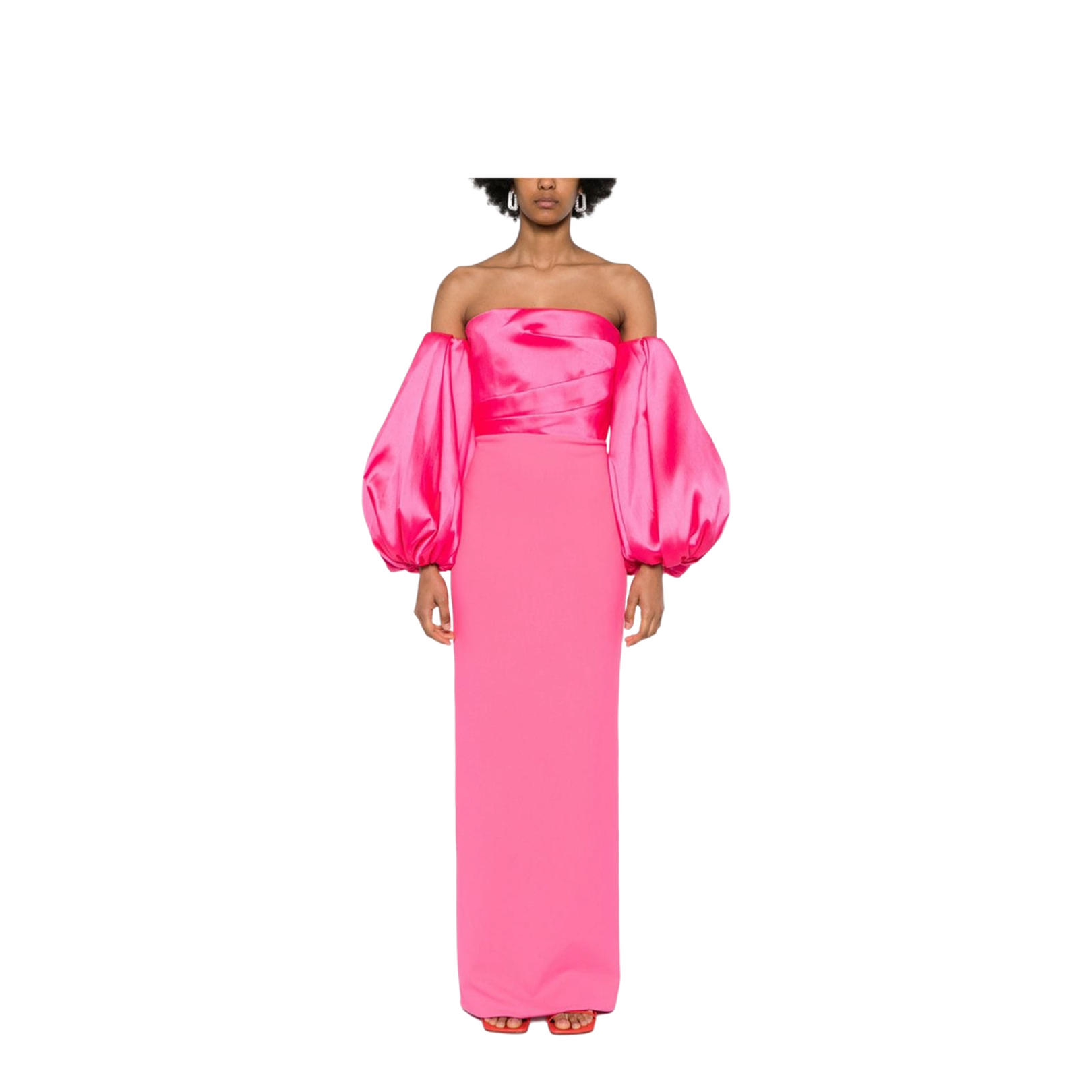 Dramatic Off-Shoulder Maxi Dress