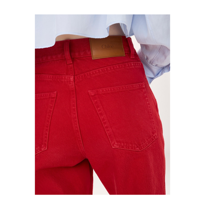 Red Denim Jeans