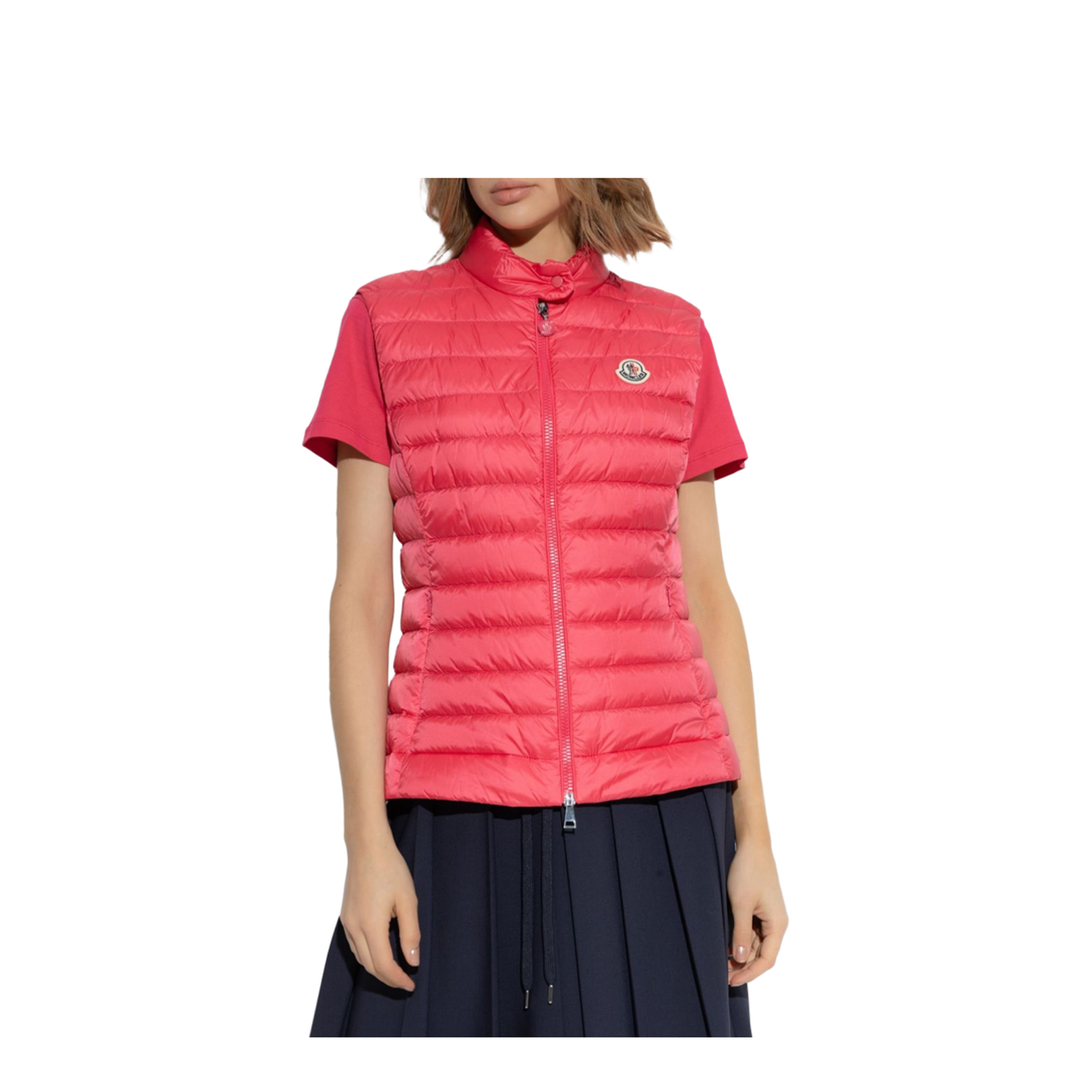 Sleeveless Design with Front Zip Closure