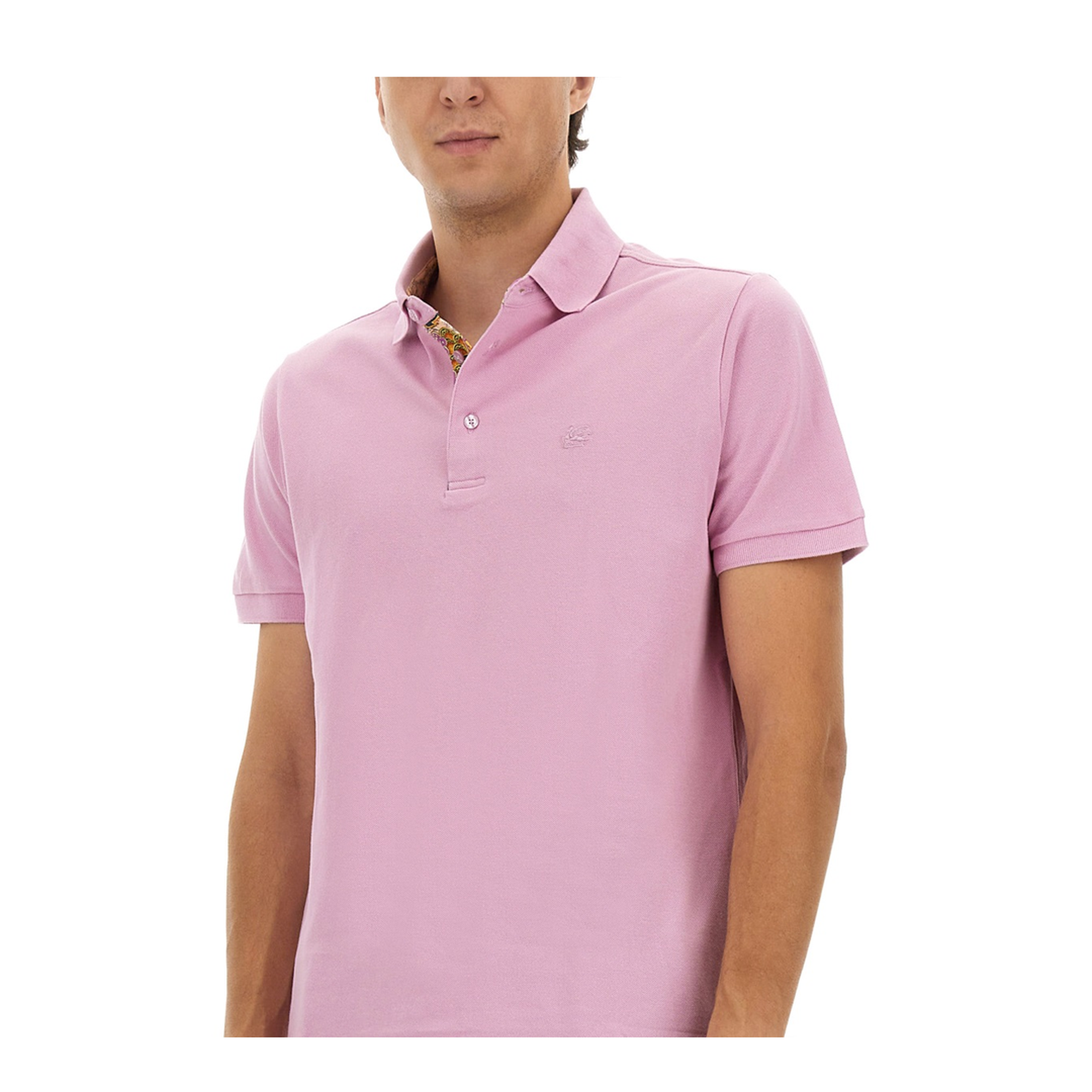 Cotton Polo Shirt with Pegasus