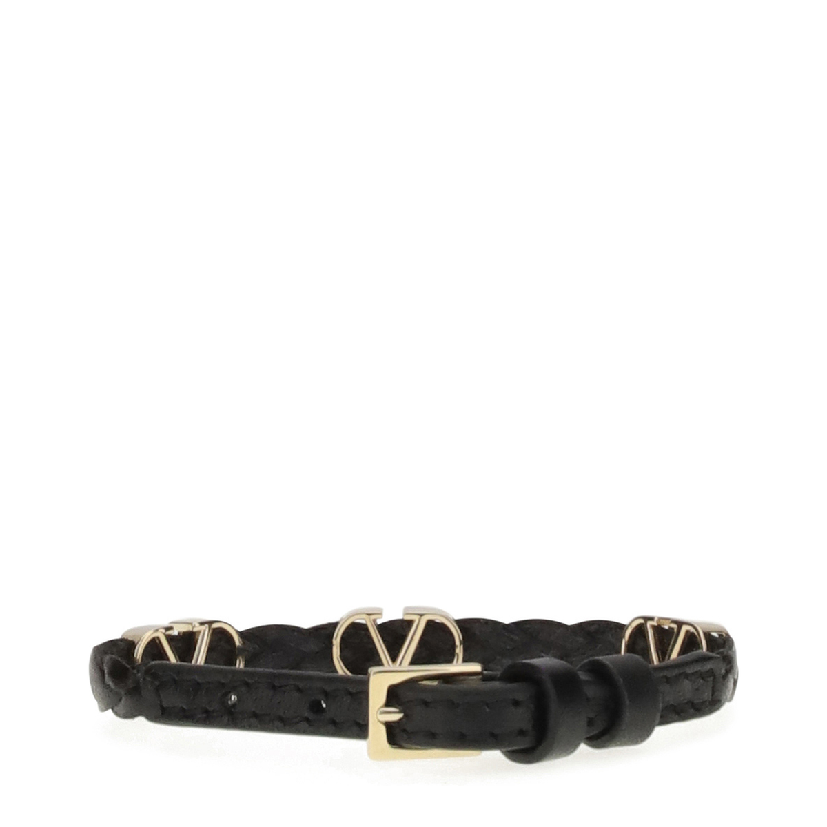 MAYFEYR - Valentino - Vlogo Signature Braided Leather Bracelet - 9W2J0X71PRH0NO