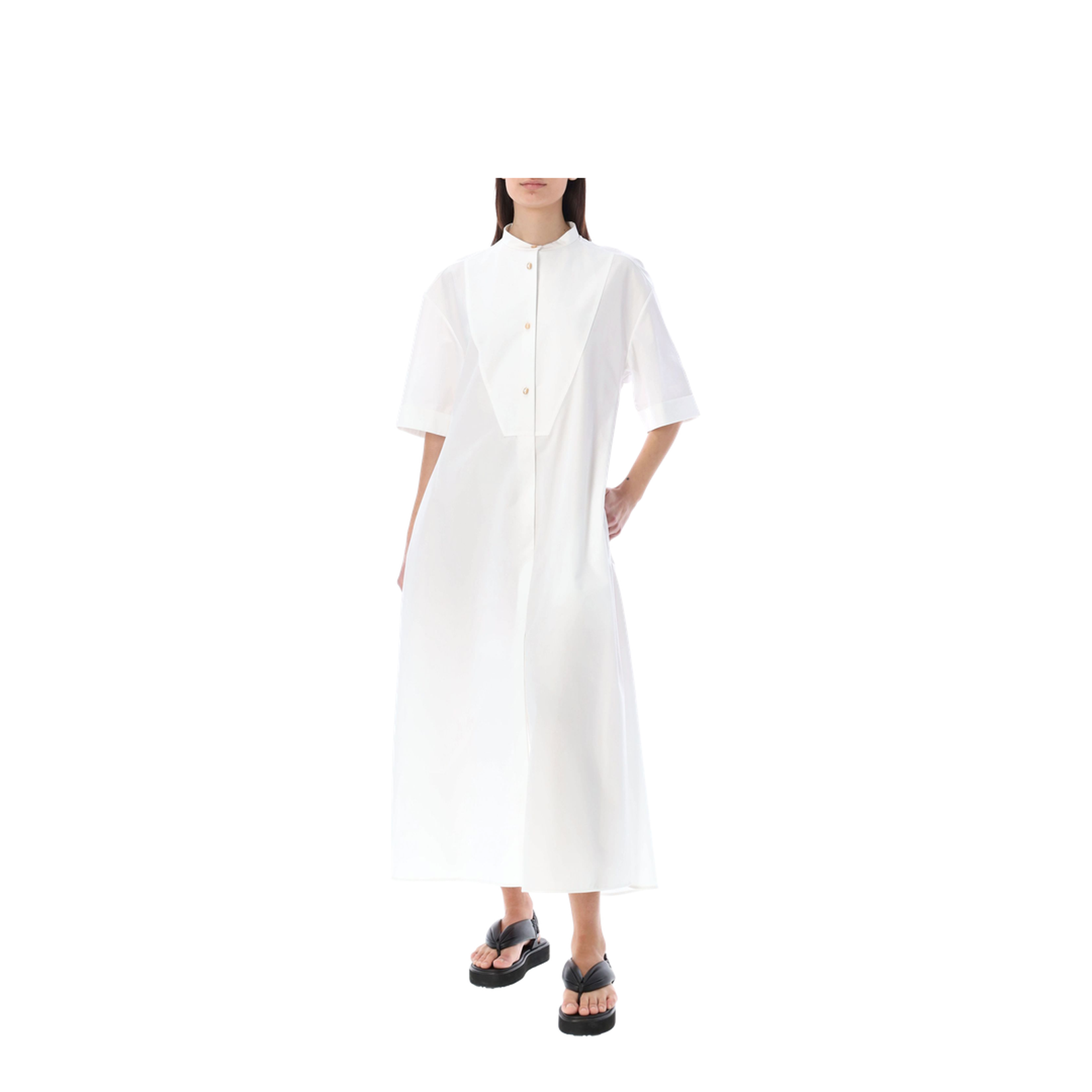 Cotton Poplin Shirt Dress