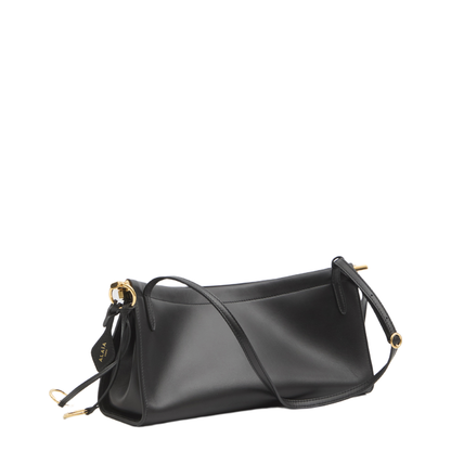 Le Click East West Medium Calfskin Shoulder Bag - Noir