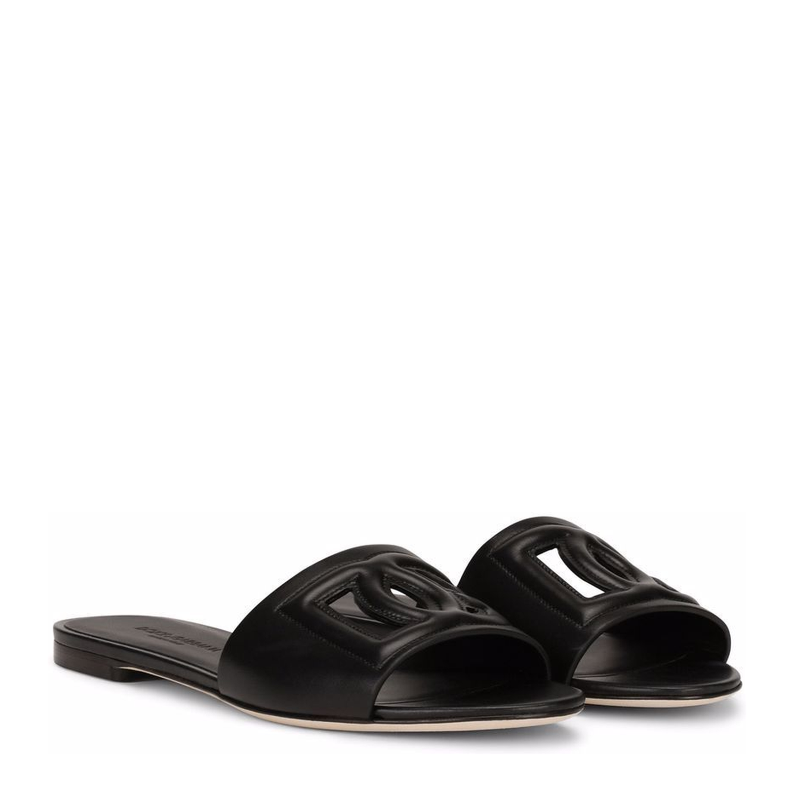 Calfskin Slides with DG Millennials Logo