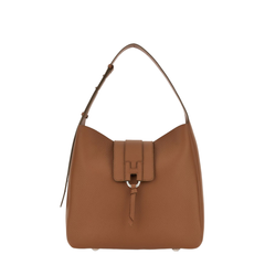 Calfskin Shoulder Bag - Brown