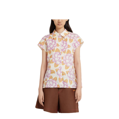 MAYFEYR - Marni - Floral Cap-Sleeved Shirt - CAMA0675S0UTR028BAW01