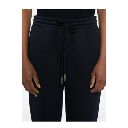 Navy Blue Elasticated Drawstring Waistband Pants