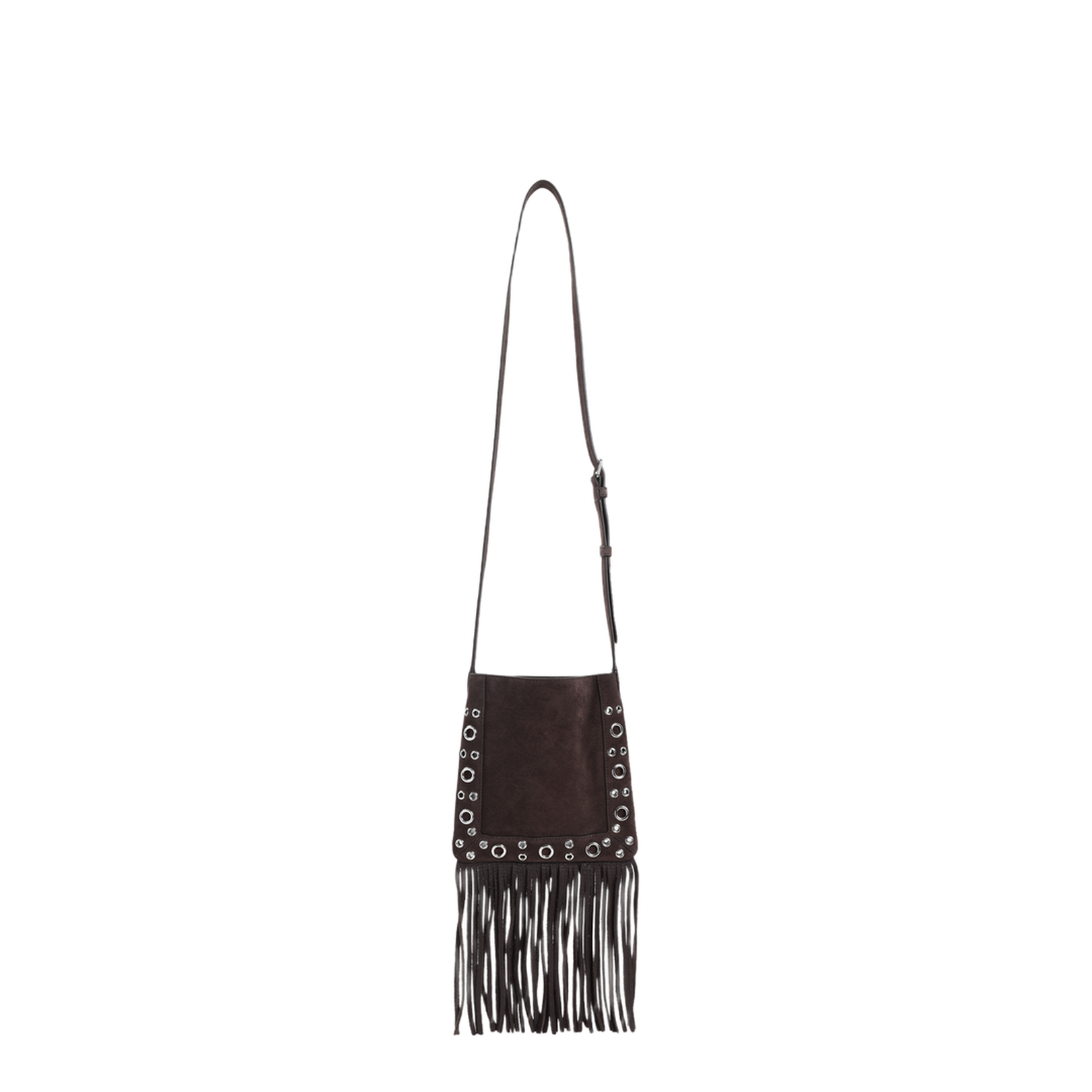 Nellcôte VLogo Signature Fringed Shoulder Bag