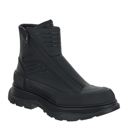 MAYFEYR - Alexander Mcqueen - Tread Slick Leather Zip-Up Ankle - 757712WHYKF1000